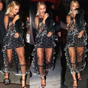 Alice McCall Black and White Polka Dot Beyoncé worn Dress Size Small